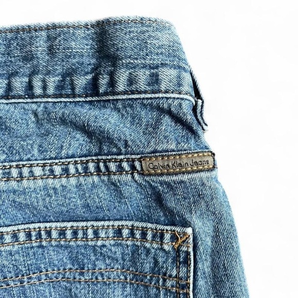 Calvin Klein Retro Low-Rise Blue Jean Capris Size 9 - Picture 2 of 5